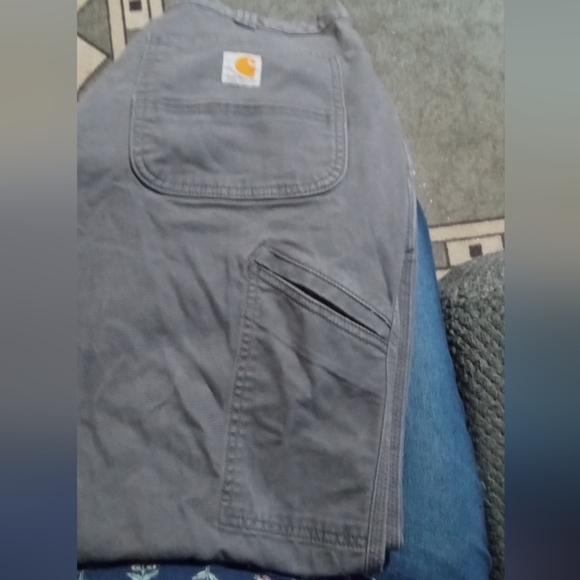 Carhartt Men's Gray Canvas Pants - Picture 5 of 6